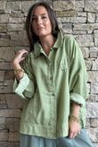 Hippie Shake Linen Blend Shirt Jacket Washed Lawn